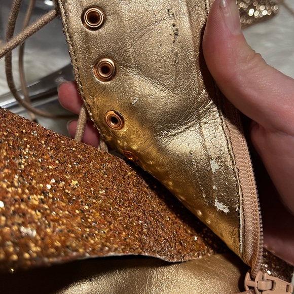 Rose gold glitter platform adore pleasers - Picture 6 of 8